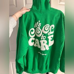 LONELY GHOST “It’s Cool To Care” Hoodie / Sweatshirt